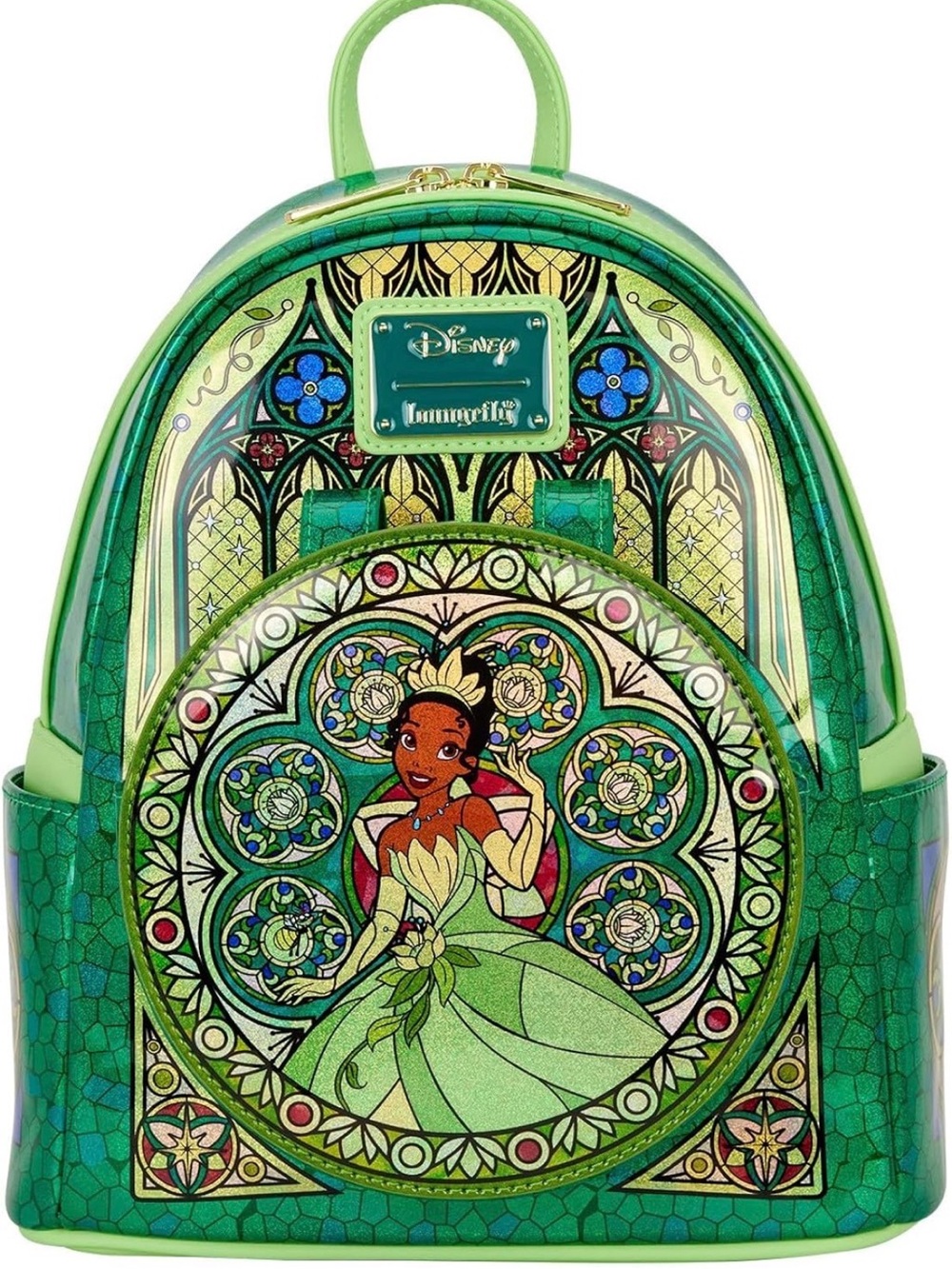 Loungefly Disney Princess Stained Glass Collection: Tiana Mini-Backpack - NWT